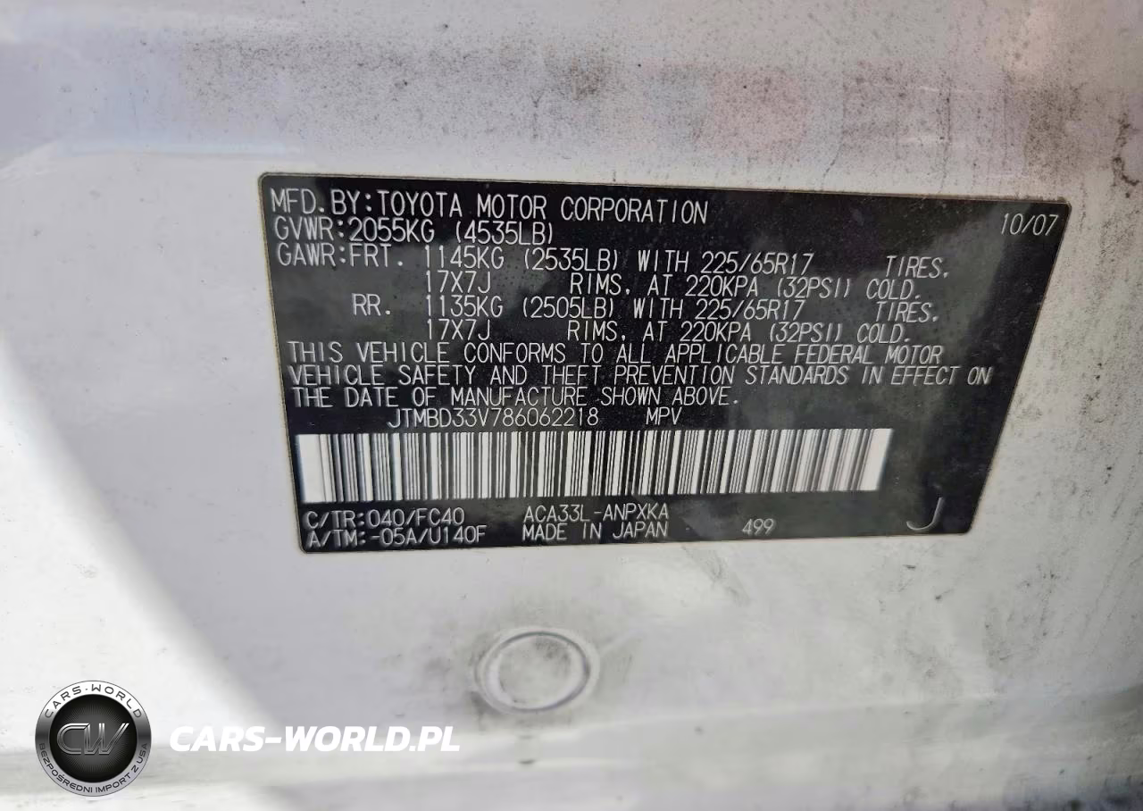 2008 Toyota Rav4 Base VIN:JTMBD33V786062218 - 13
