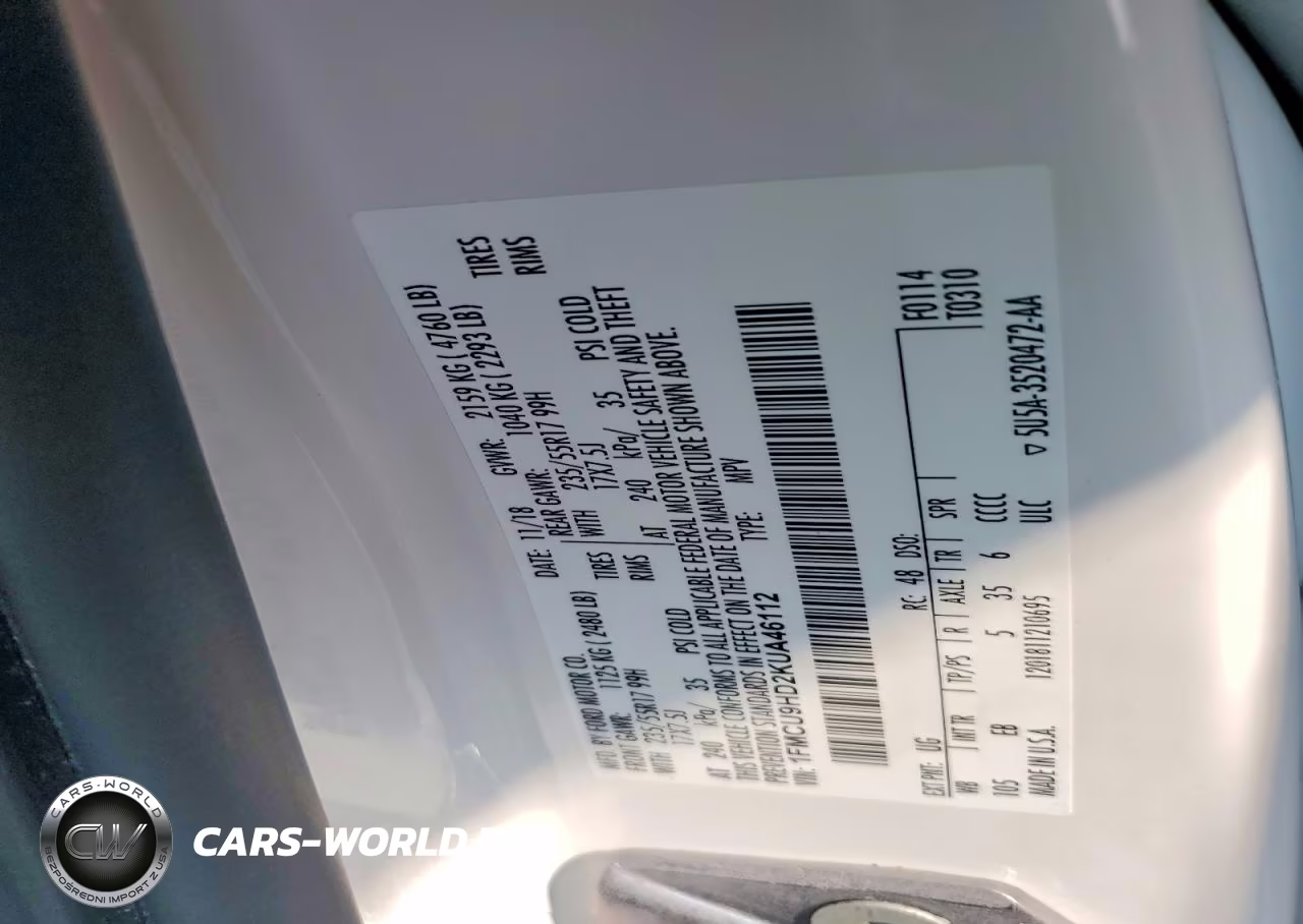 2019 Ford Escape Sel VIN:1FMCU9HD2KUA46112 - 13