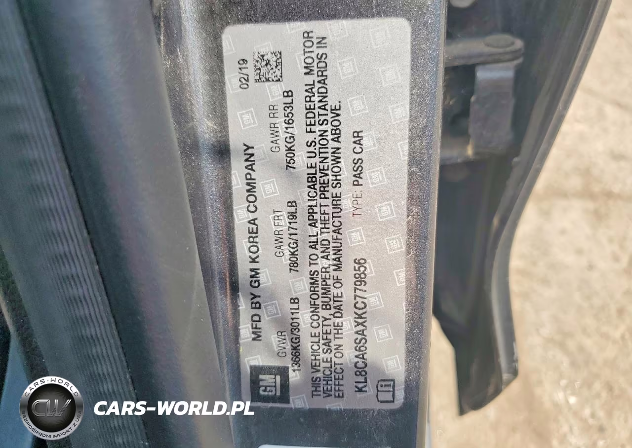 2019 CHEVROLET SPARK LS VIN:KL8CA6SAXKC779856 - 13