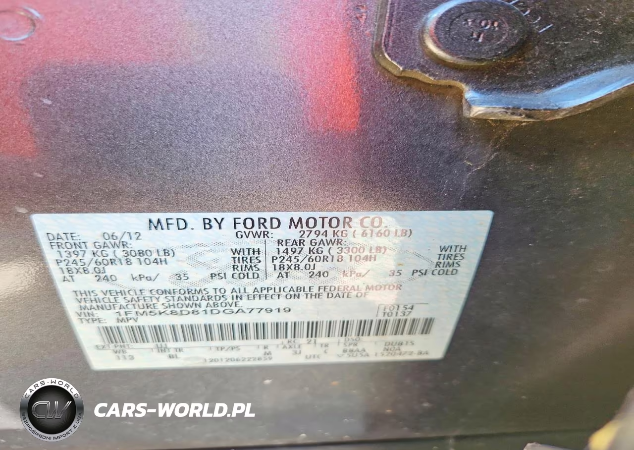 2013 Ford Explorer Xlt VIN:1FM5K8D81DGA77919 - 13