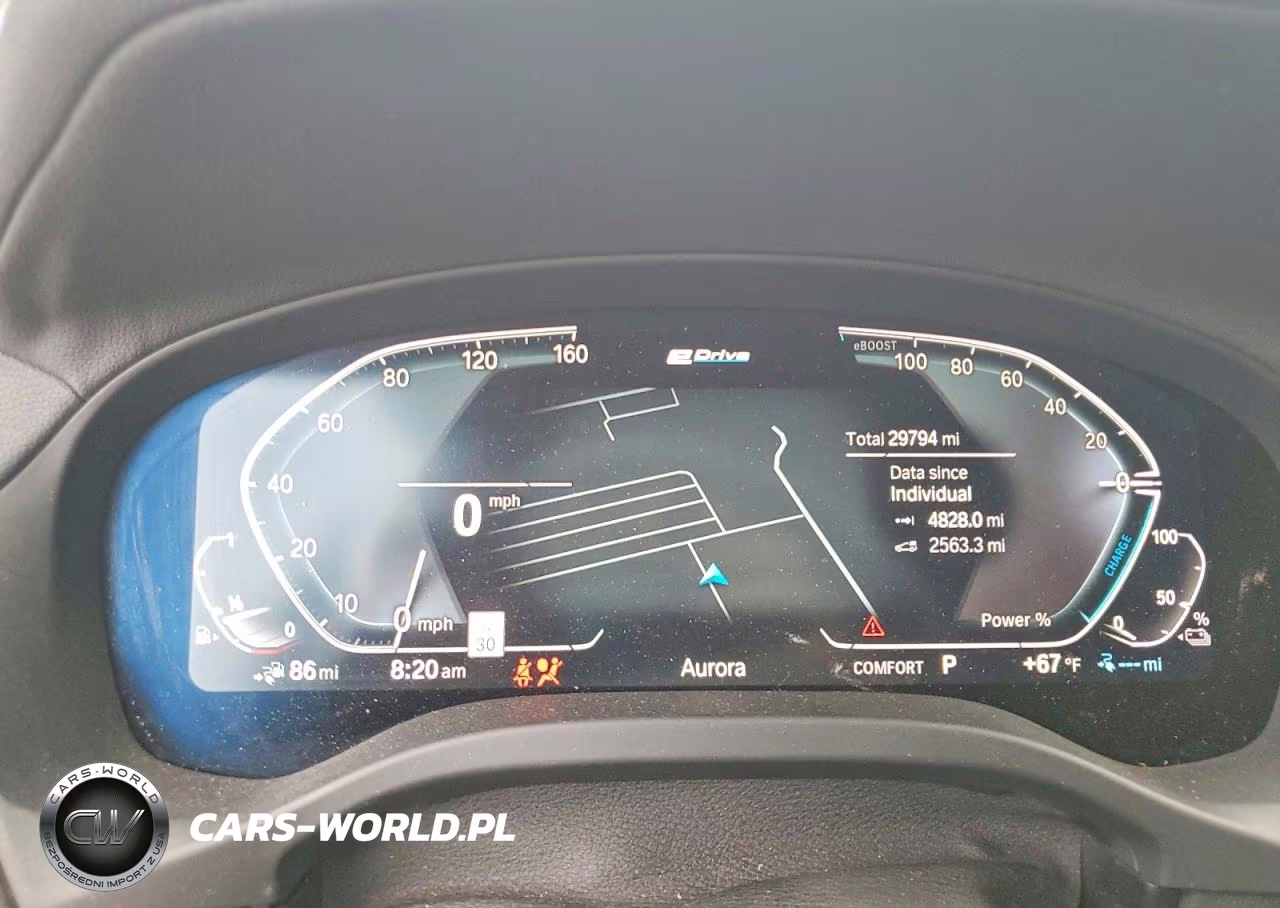 2021 BMW X3 xDrive30E VIN:5UXTS1C05M9D75295 - 9