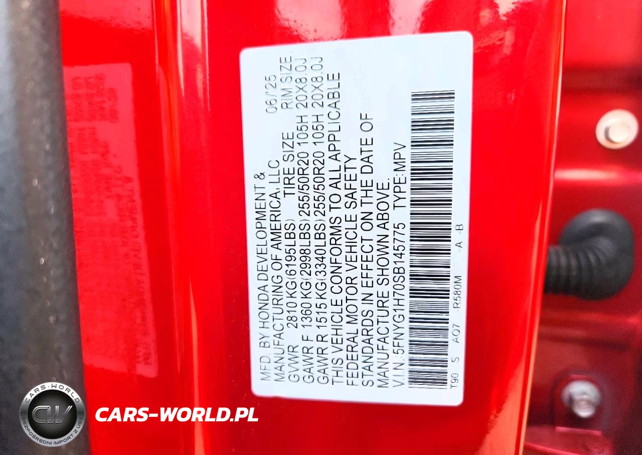 2025 Honda Pilot Touring VIN:5FNYG1H70SB145775 - 12