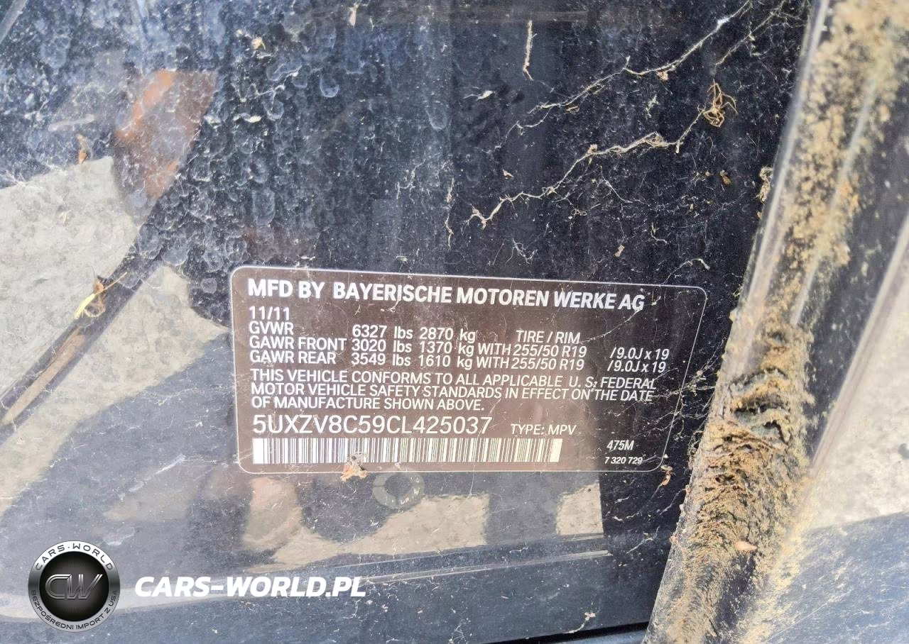 2012 BMW X5 xDrive50I VIN:5UXZV8C59CL425037 - 13