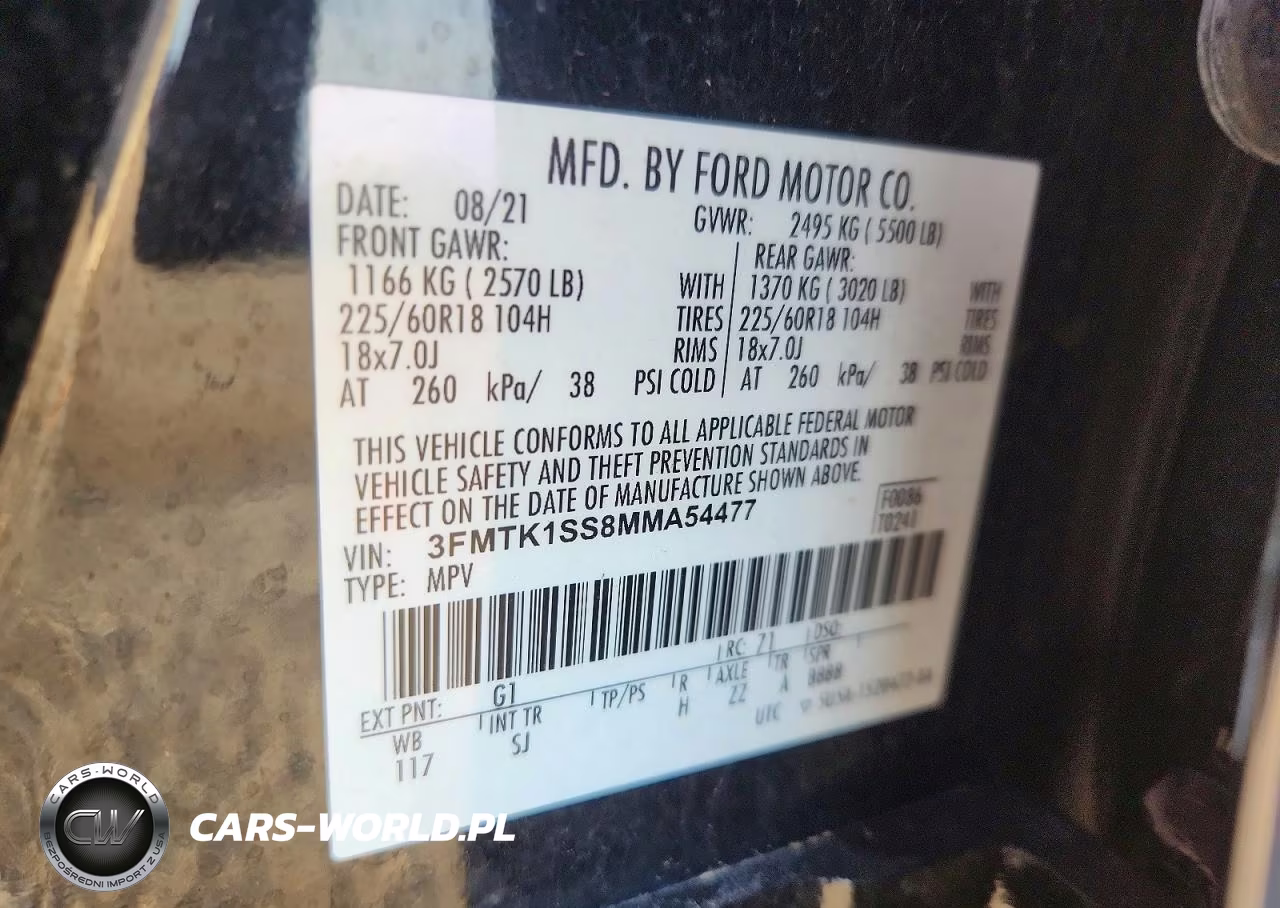 2021 Ford Mustang Mach-E Select VIN:3FMTK1SS8MMA54477 - 13