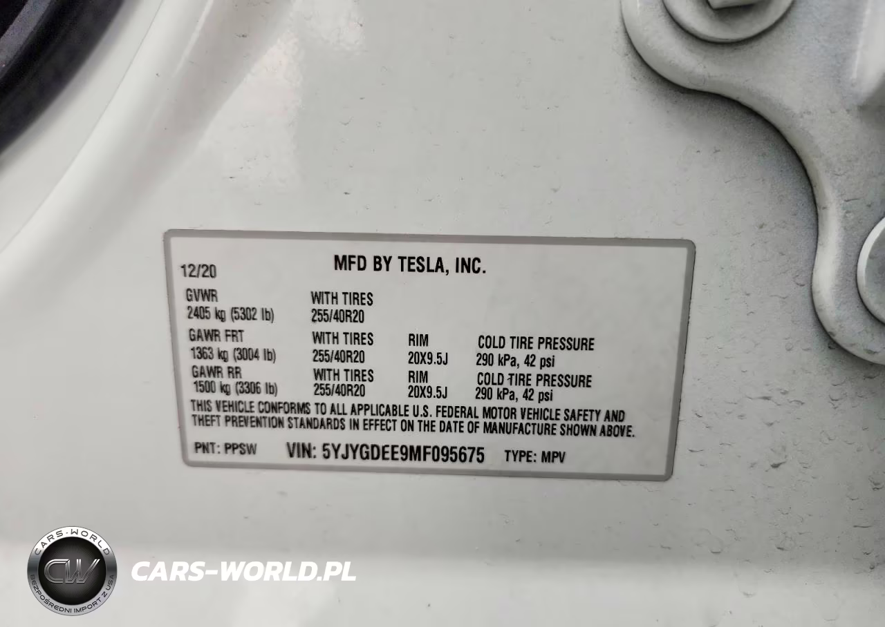 2021 Tesla Model Y VIN:5YJYGDEE9MF095675 - 12