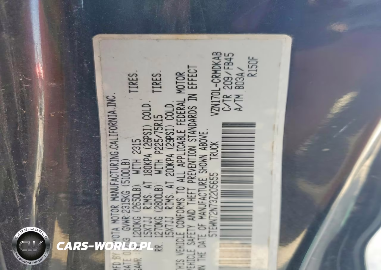 2003 Toyota Tacoma V6 VIN:5TEWN72N73Z205655 - 12