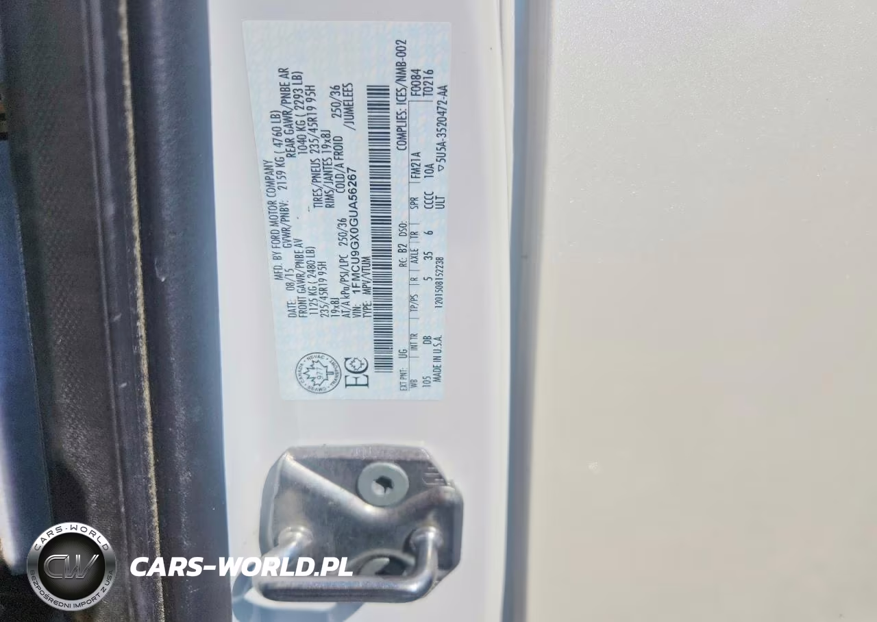 2016 Ford Escape Se VIN:1FMCU9GX0GUA56267 - 12