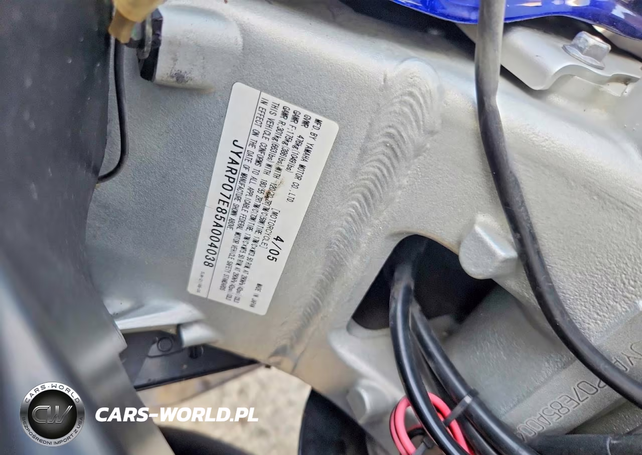 2005 Yamaha Fjr1300 VIN:JYARP07E85A004038 - 9