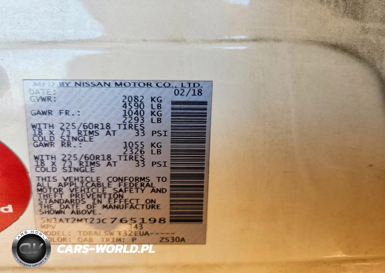 2018 Nissan Rogue S VIN:5N1AT2MT2JC765198 - 13