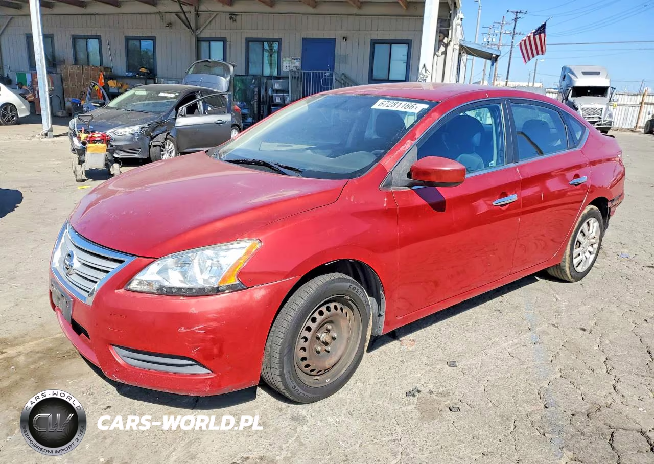 2014 Nissan Sentra Sv VIN:3N1AB7AP3EL646326 - 1