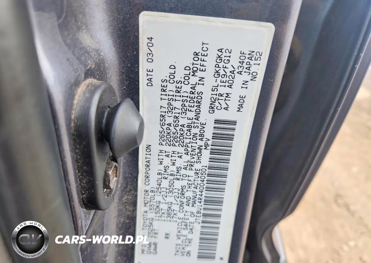 2004 Toyota 4Runner Sr5 VIN:JTEBU14R440040501 - 12