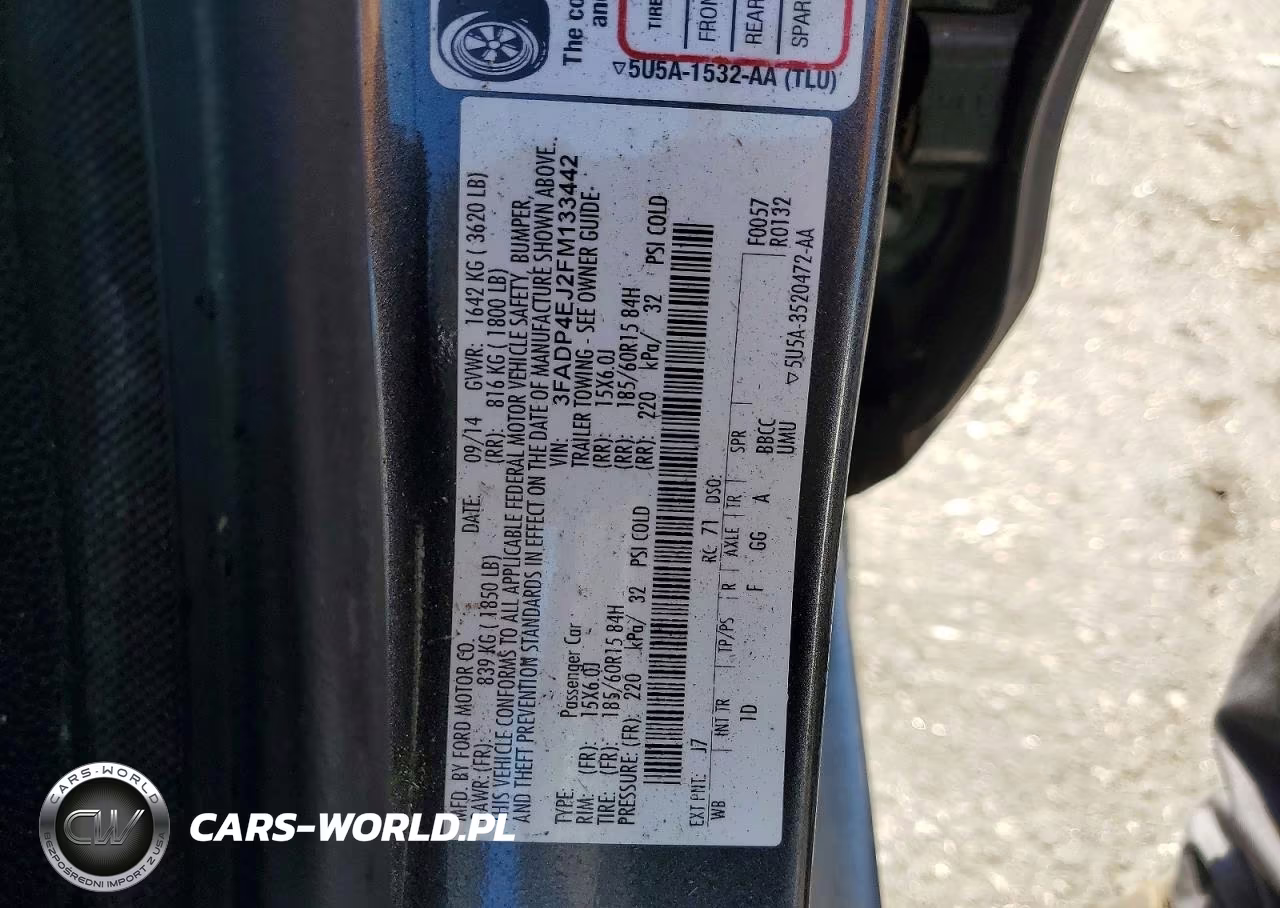 2015 Ford Fiesta Se VIN:3FADP4EJ2FM133442 - 12