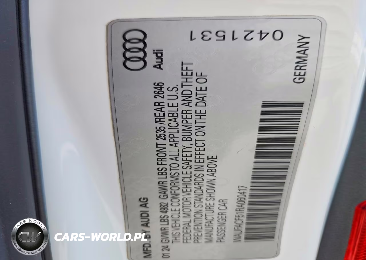 2024 Audi A5 Premium Plus 45 VIN:WAUFACF51RA060417 - 13