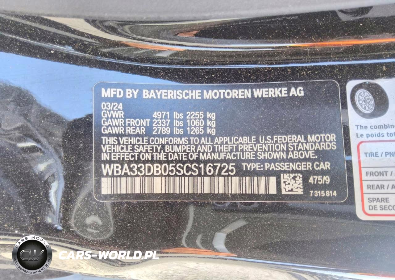 2025 BMW 430I VIN:WBA33DB05SCS16725 - 5