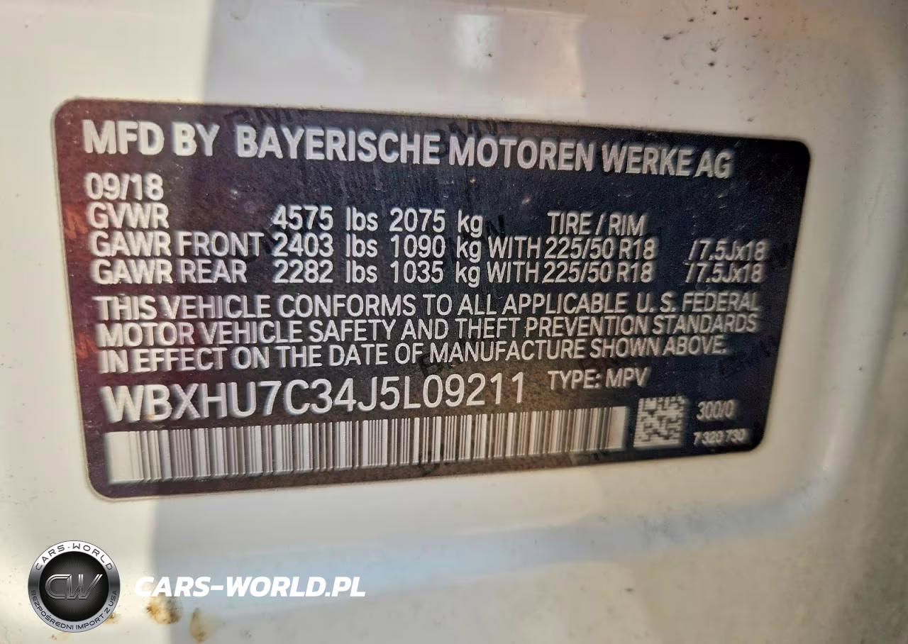 2018 BMW X1 Sdrive28I VIN:WBXHU7C34J5L09211 - 13