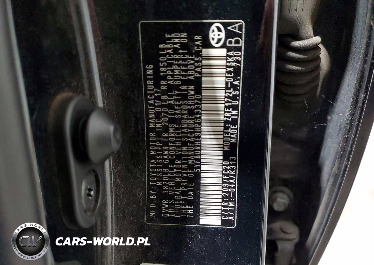 2017 Toyota Corolla Se VIN:5YFBURHE9HP643370 - 12