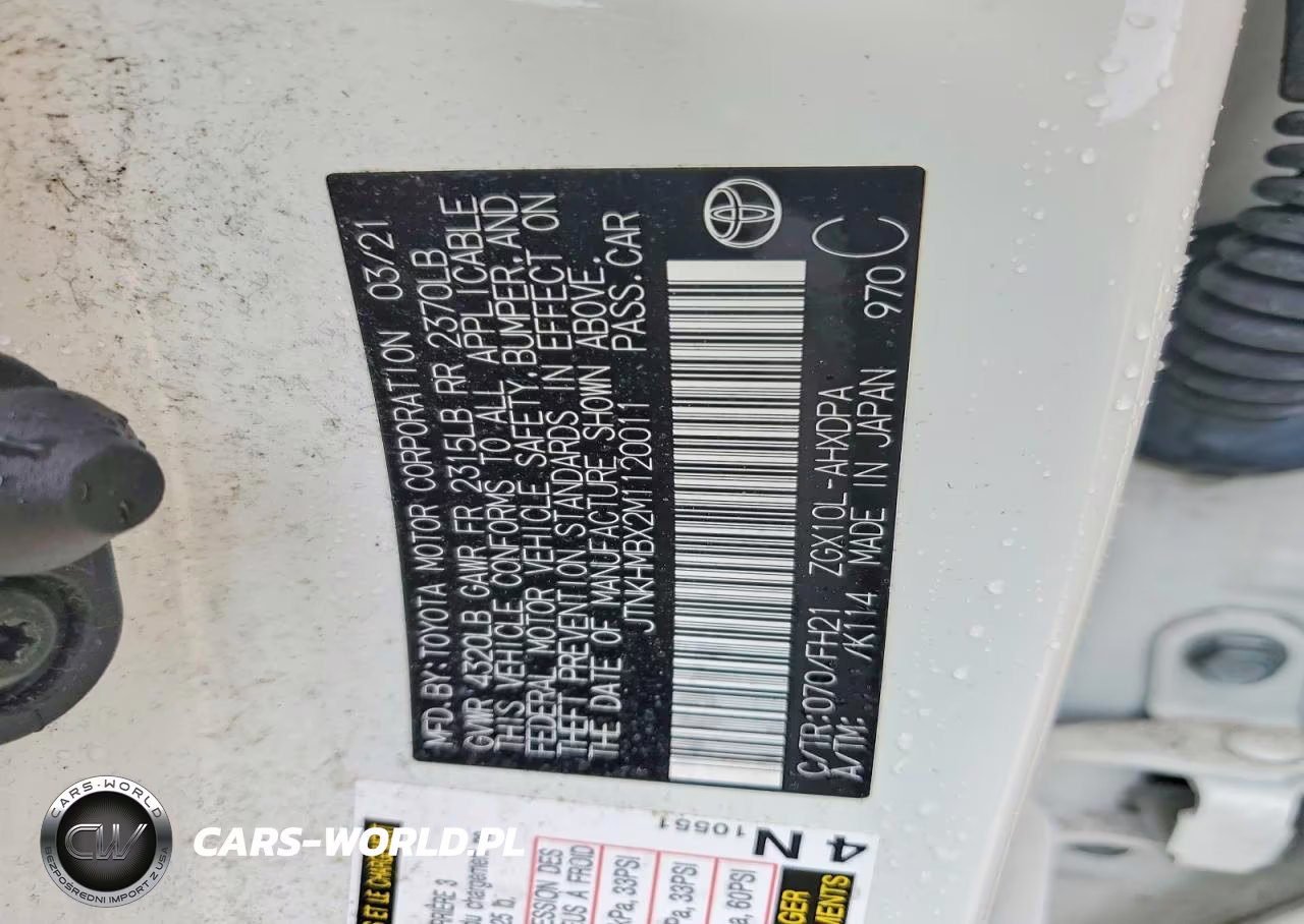 2021 Toyota C-Hr Le VIN:JTNKHMBX2M1120011 - 14