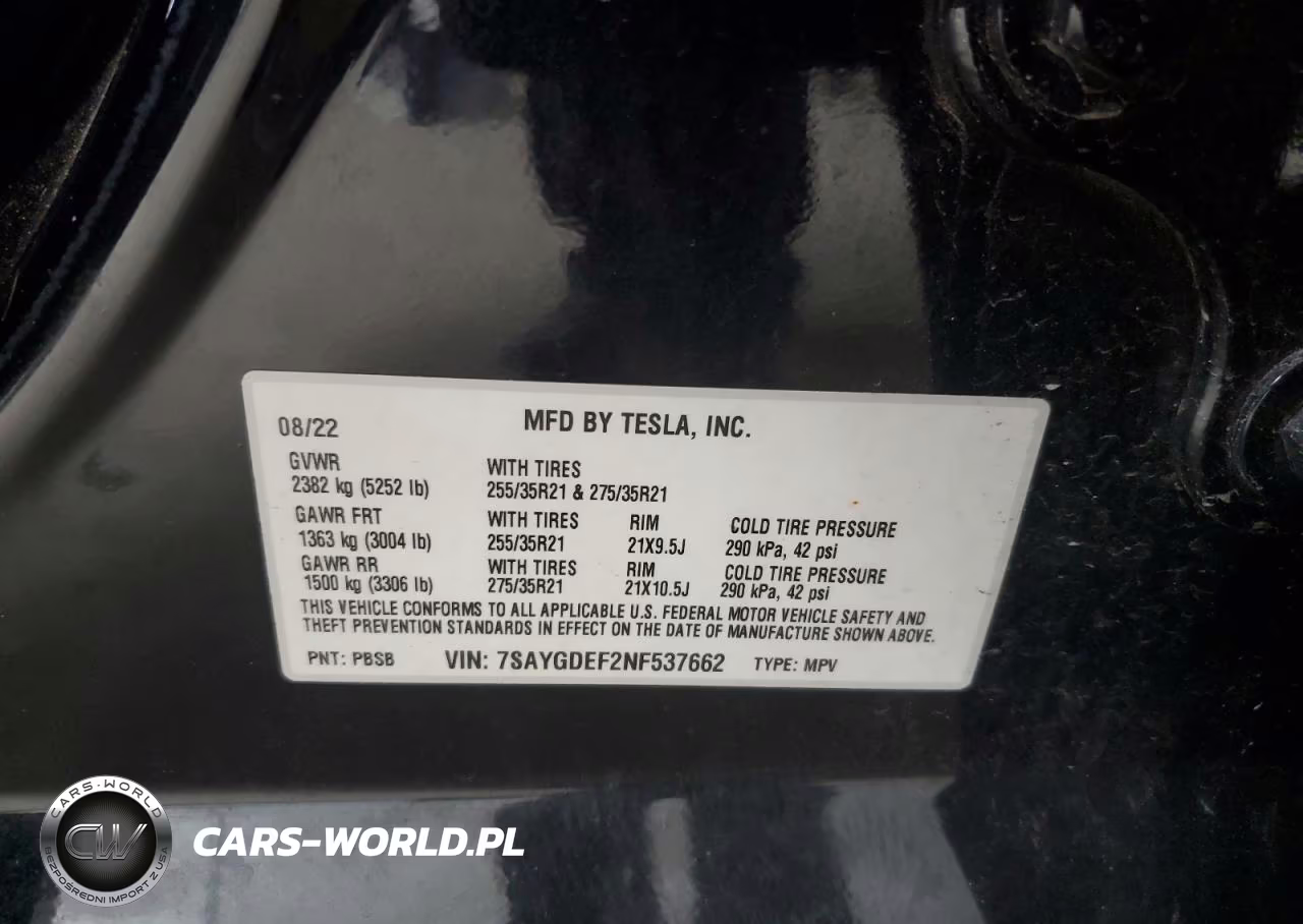 2022 Tesla Model Y VIN:7SAYGDEF2NF537662 - 12