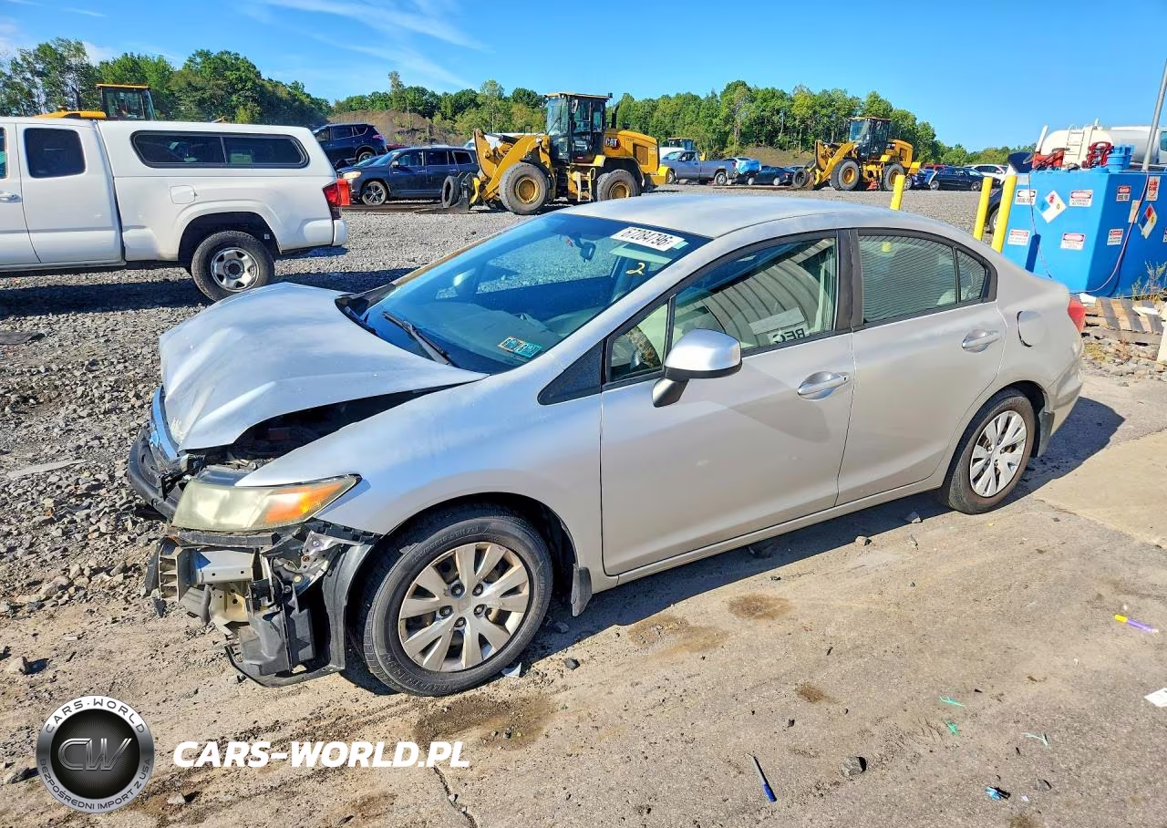 2012 Honda Civic Lx VIN:2HGFB2F52CH306587 - 1
