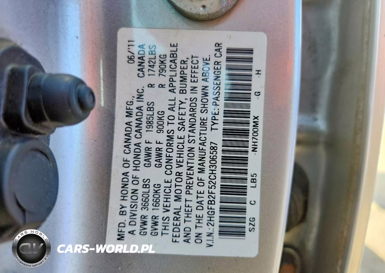 2012 Honda Civic Lx VIN:2HGFB2F52CH306587 - 13