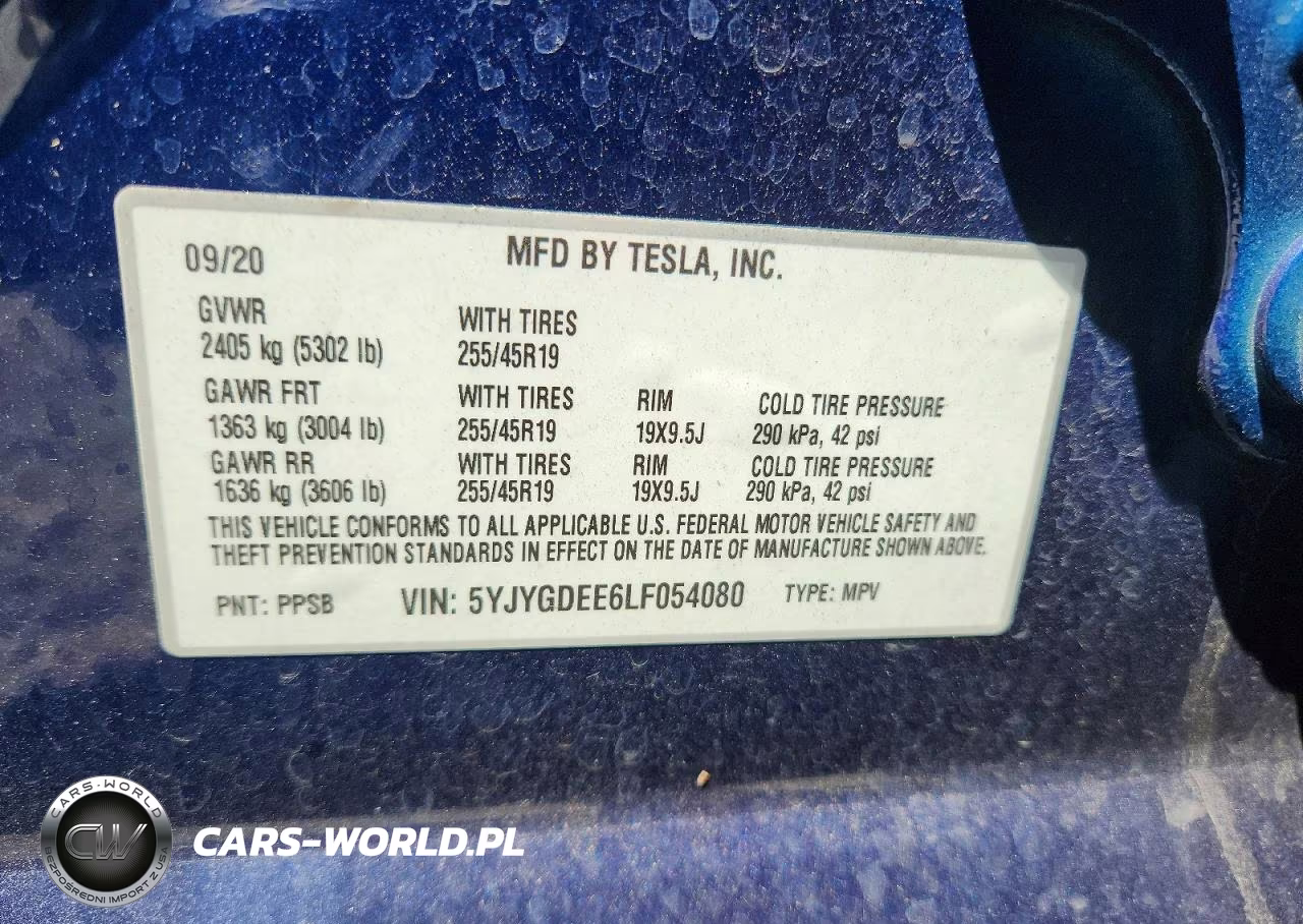 2020 Tesla Model Y VIN:5YJYGDEE6LF054080 - 13
