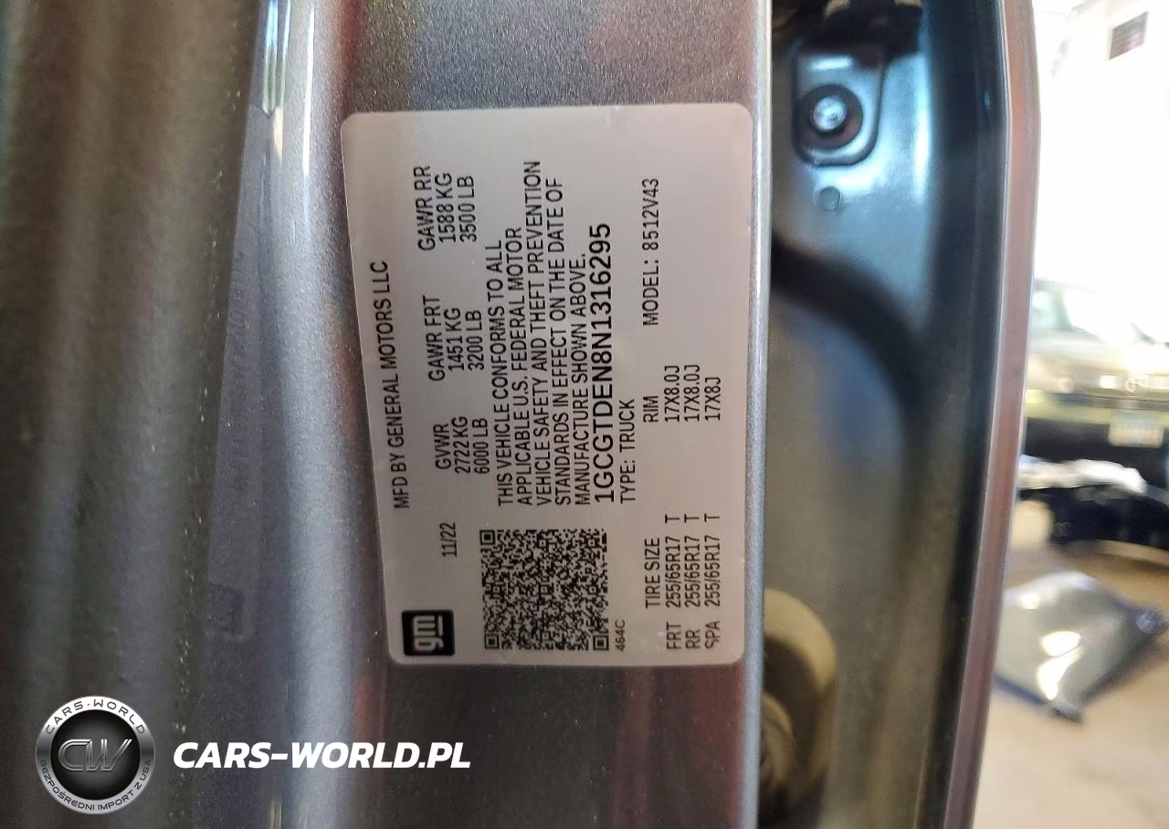 2022 Chevrolet Colorado Z71 VIN:1GCGTDEN8N1316295 - 13