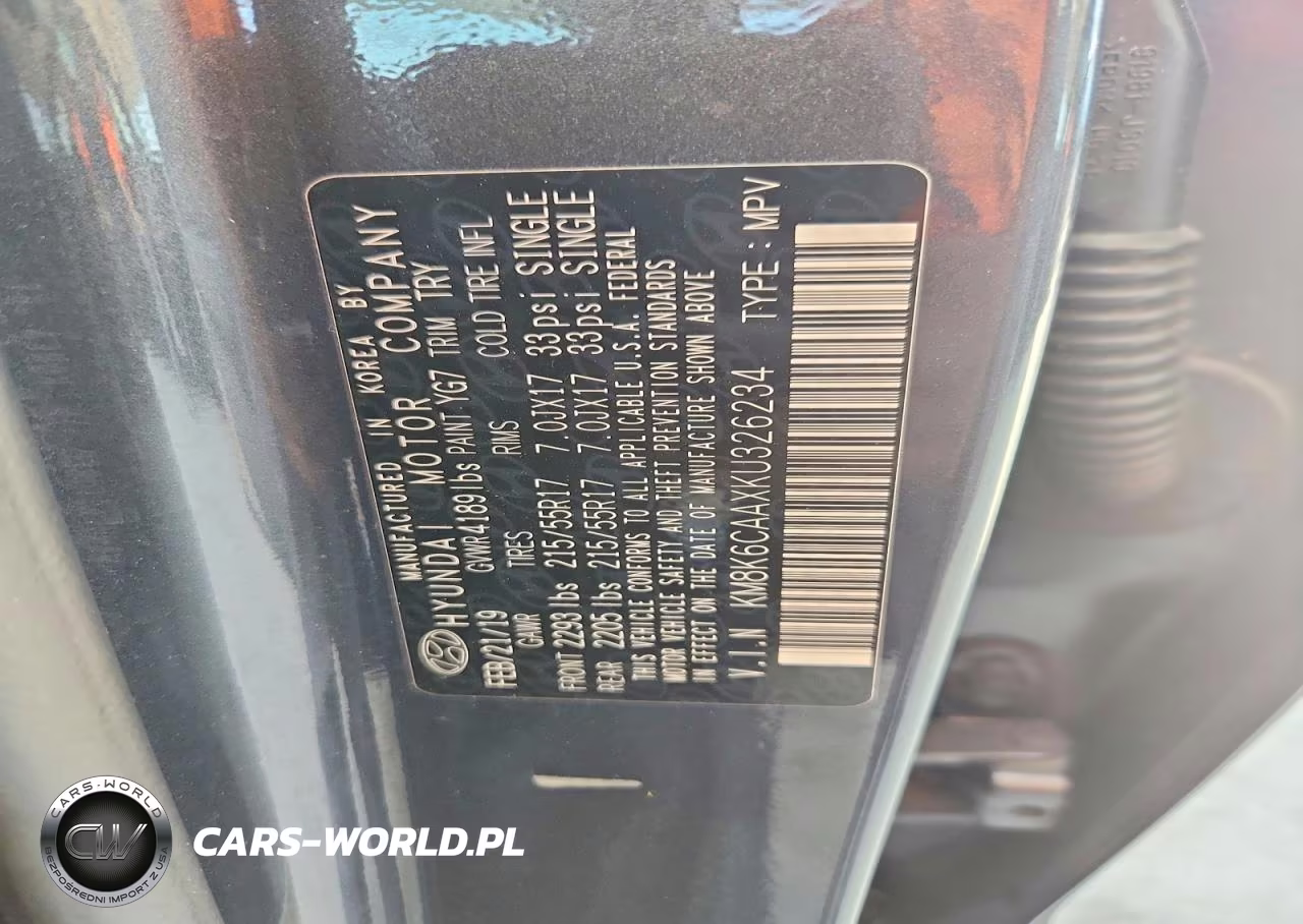 2019 Hyundai Kona Sel VIN:KM8K6CAAXKU326234 - 12