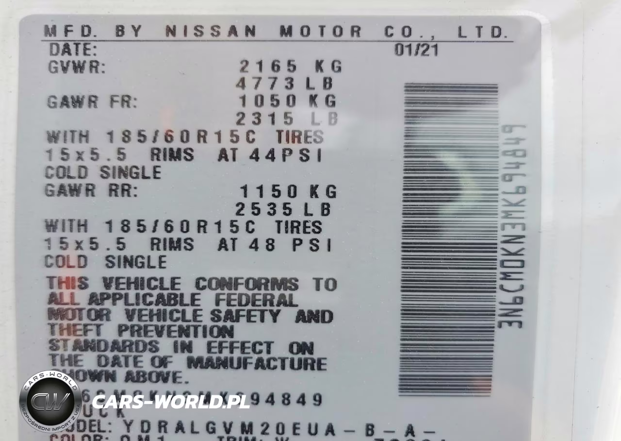 2021 Niss Nv200 VIN:3N6CM0KN3MK694849 - 13