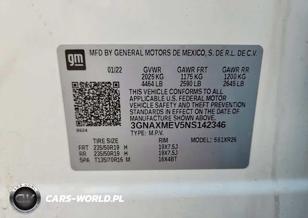2022 Chevrolet Equinox Rs VIN:3GNAXMEV5NS142346 - 13