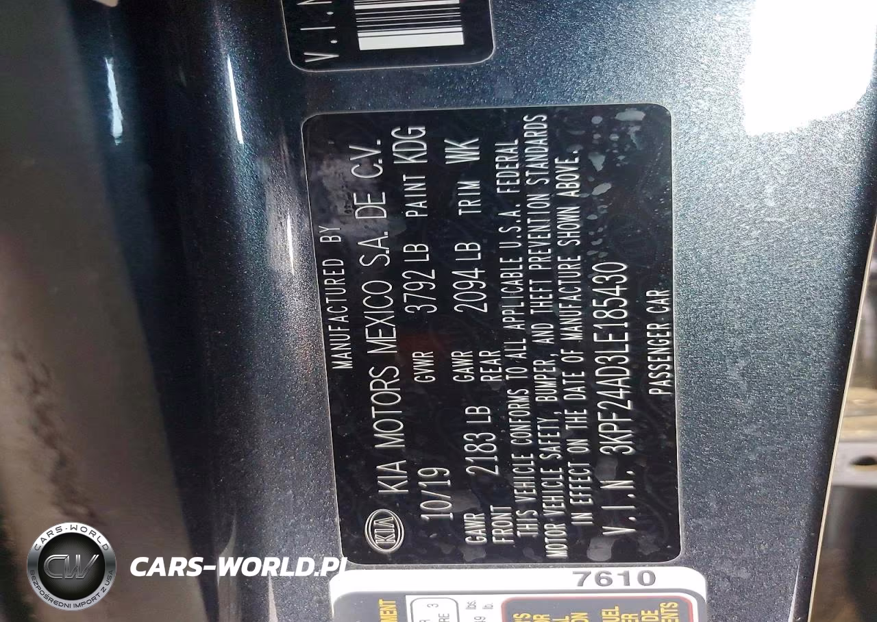 2020 Kia Forte Lxs VIN:3KPF24AD3LE185430 - 12