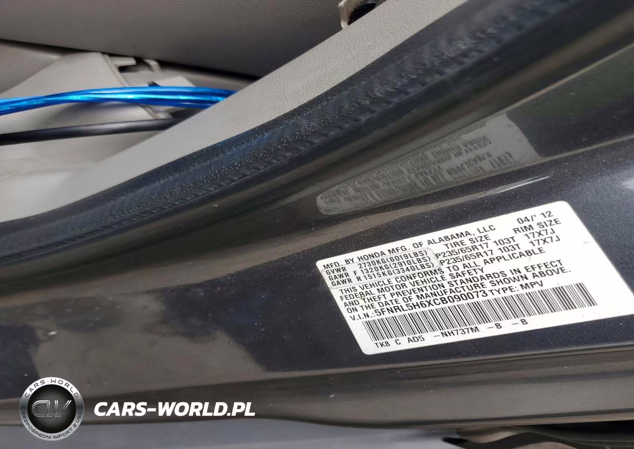 2012 Honda Odyssey Exl VIN:5FNRL5H6XCB090073 - 13