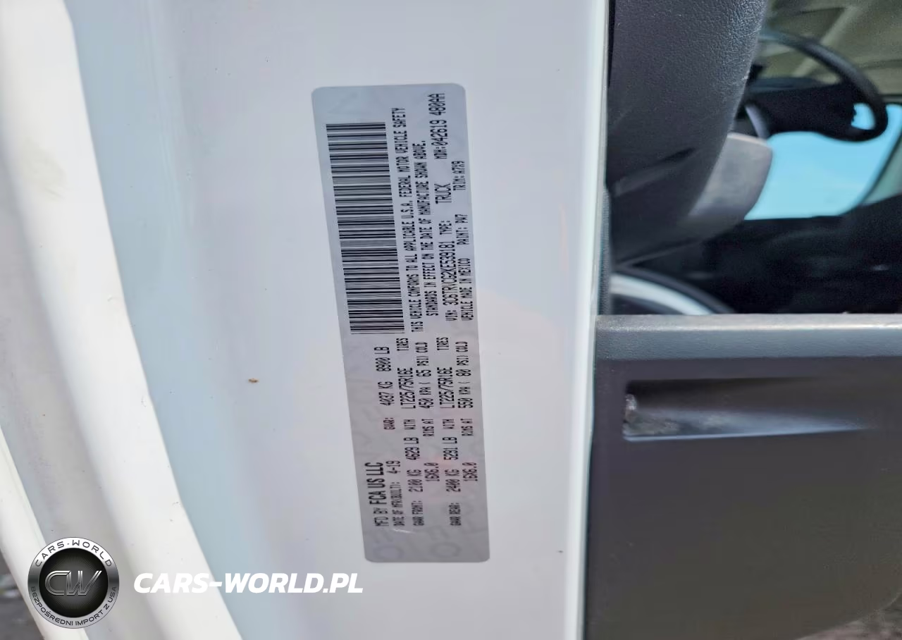 2019 Ram Promaster 2500 2500 High VIN:3C6TRVCG2KE539181 - 12