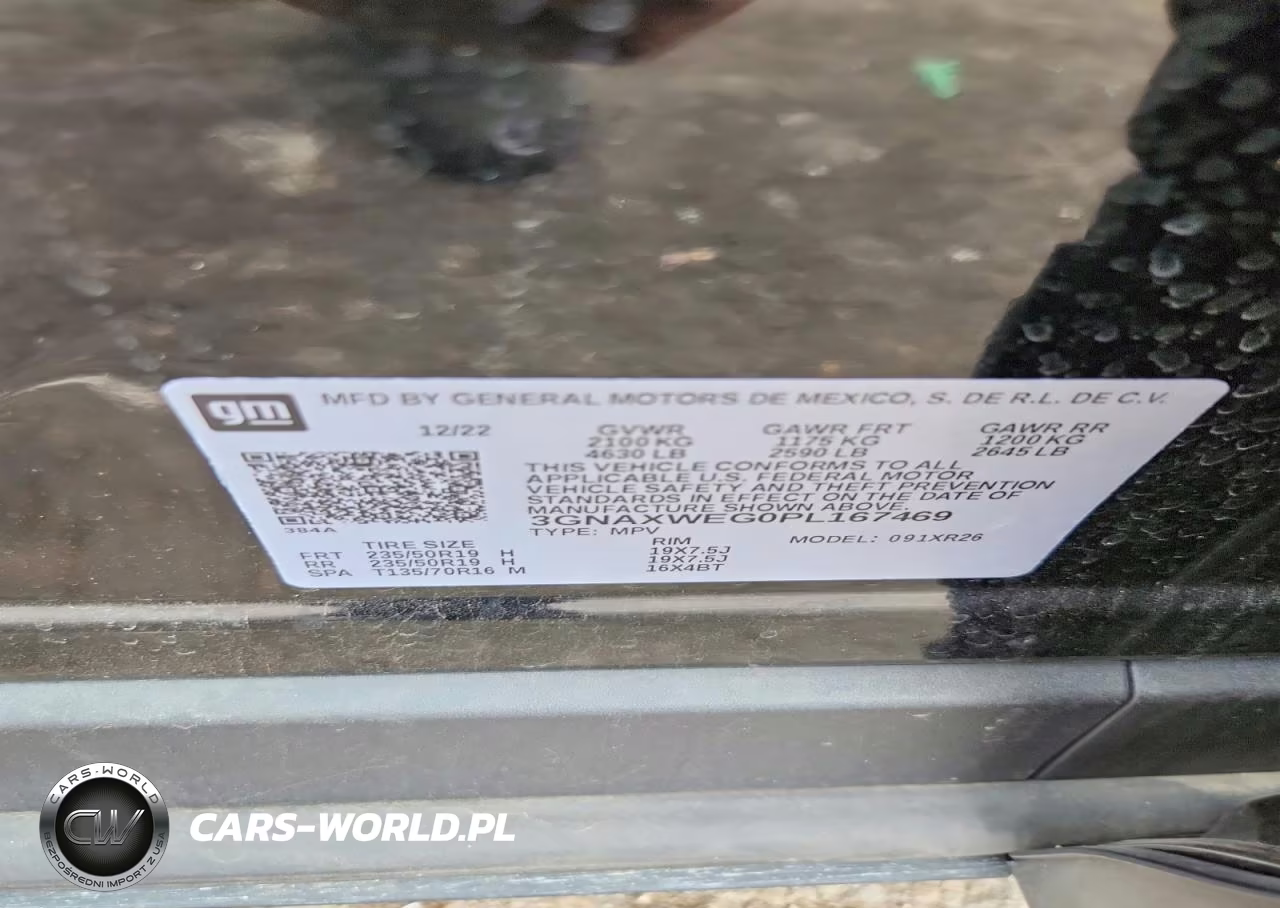 2023 Chevrolet Equinox Rs VIN:3GNAXWEG0PL167469 - 13
