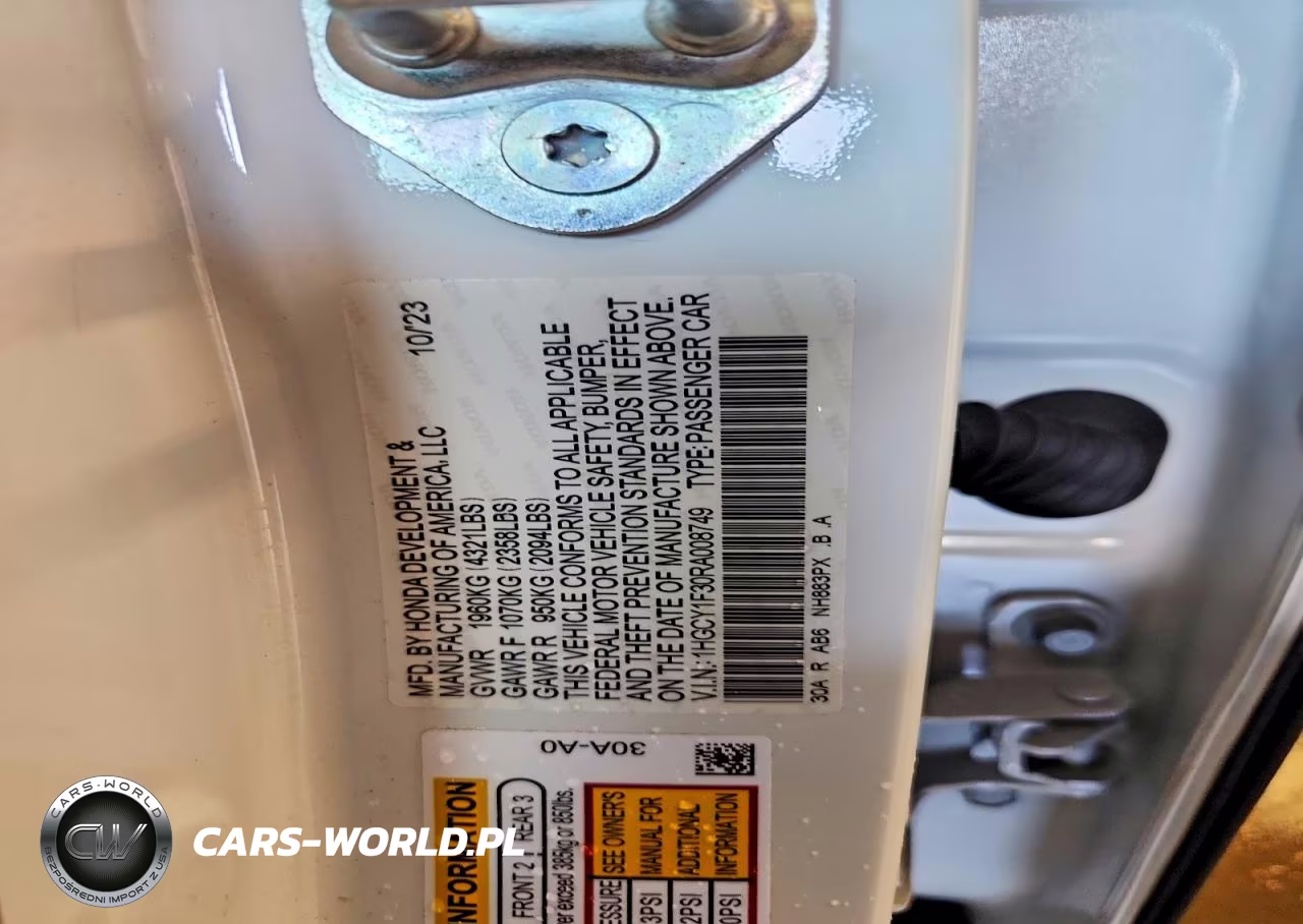 2024 Honda Accord Ex VIN:1HGCY1F30RA008749 - 13