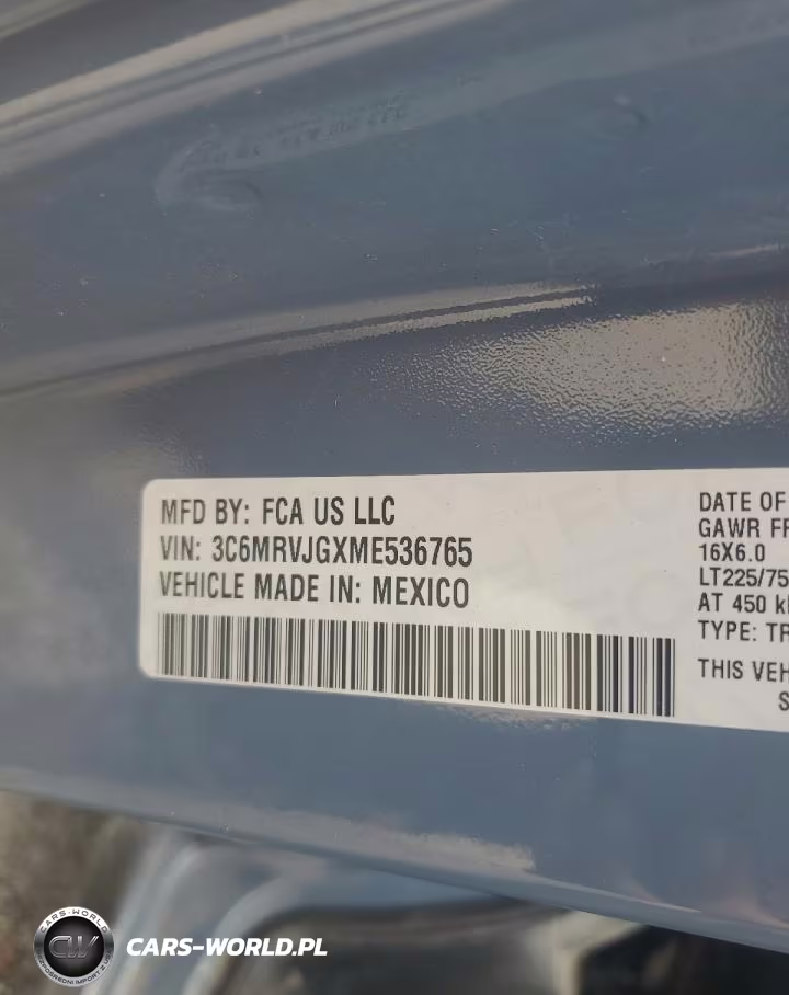 2021 Ram Promaster 3500 3500 High VIN:3C6MRVJGXME536765 - 14