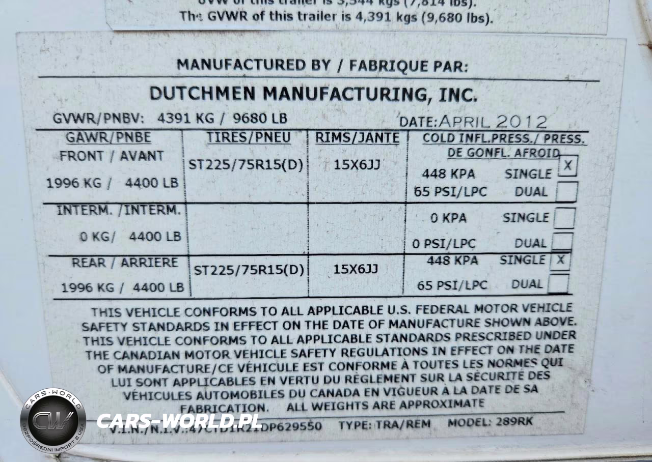 2013 Dutchmen Denali Camper VIN:47CTD1R21DP629550 - 10