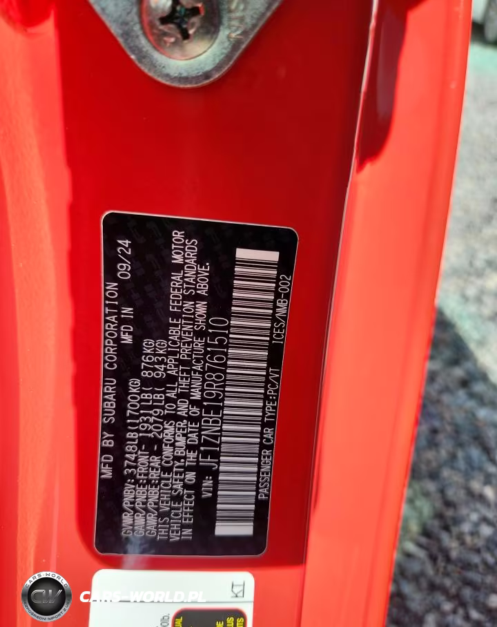 2024 Toyota Gr 86 Premium VIN:JF1ZNBE19R8761510 - 12