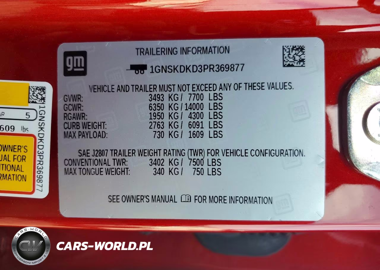 2023 Chevrolet Suburban K1500 Z71 VIN:1GNSKDKD3PR369877 - 13