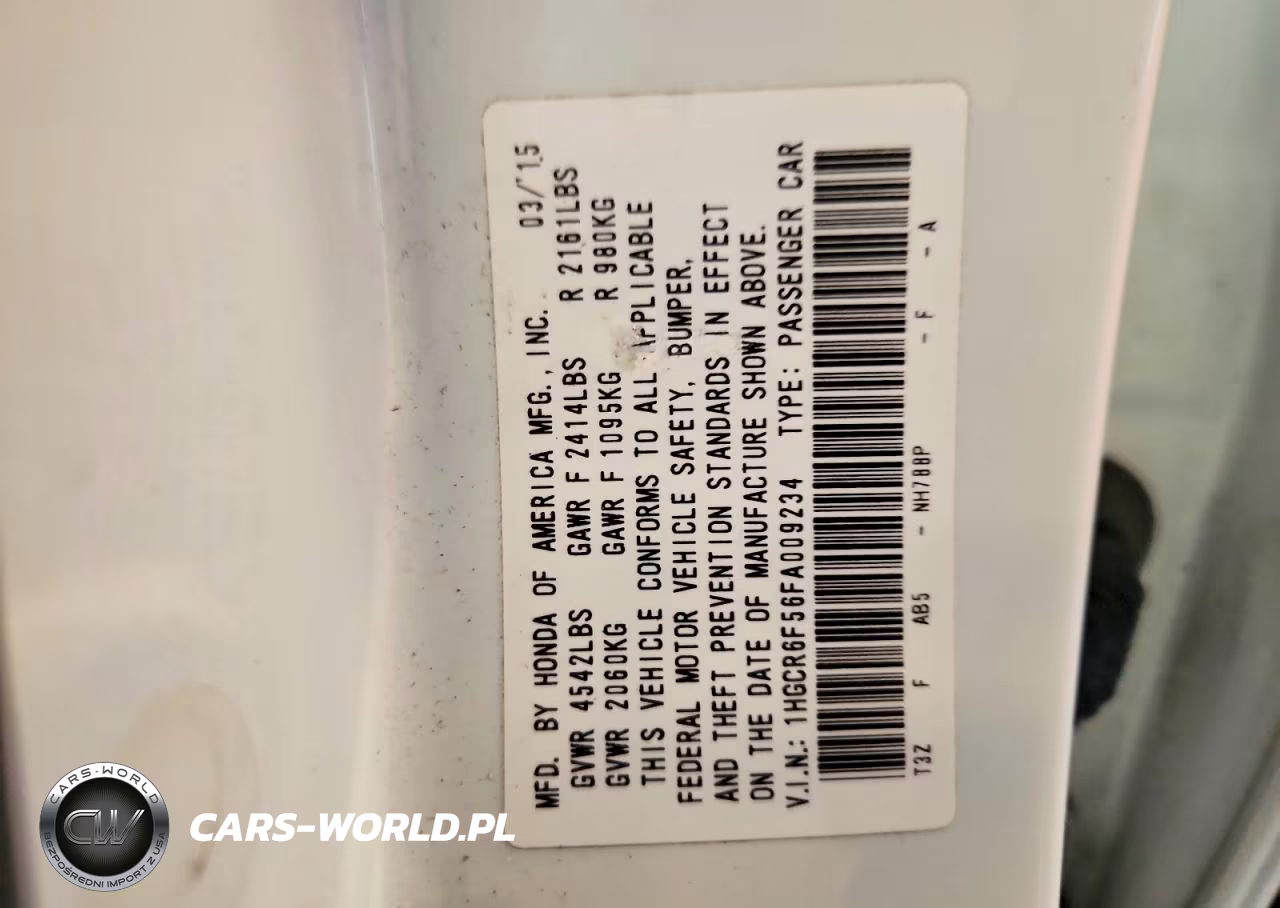 2015 Honda Accord Hybrid Exl VIN:1HGCR6F56FA009234 - 13