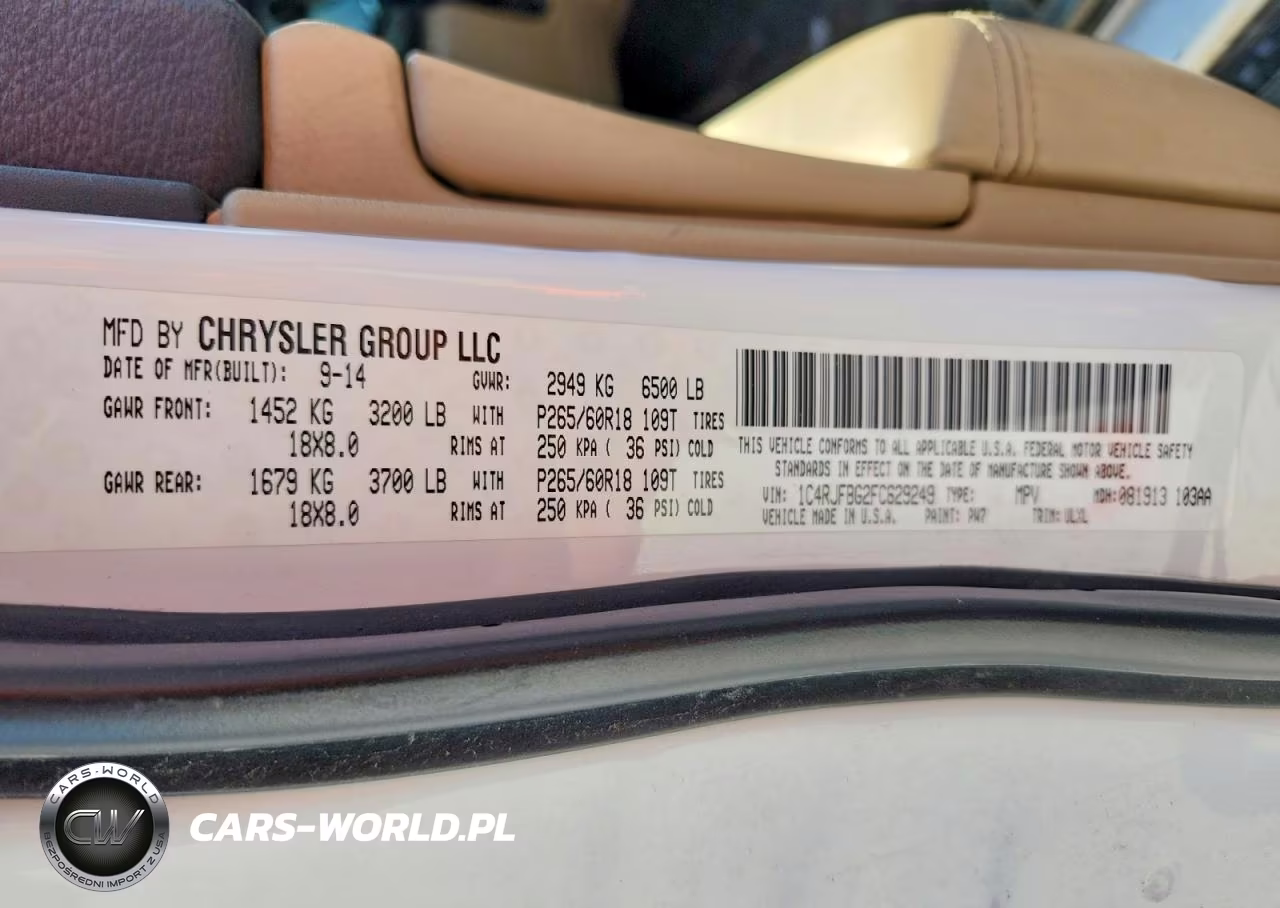 2015 Jeep Grand Cherokee Limited VIN:1C4RJFBG2FC629249 - 13