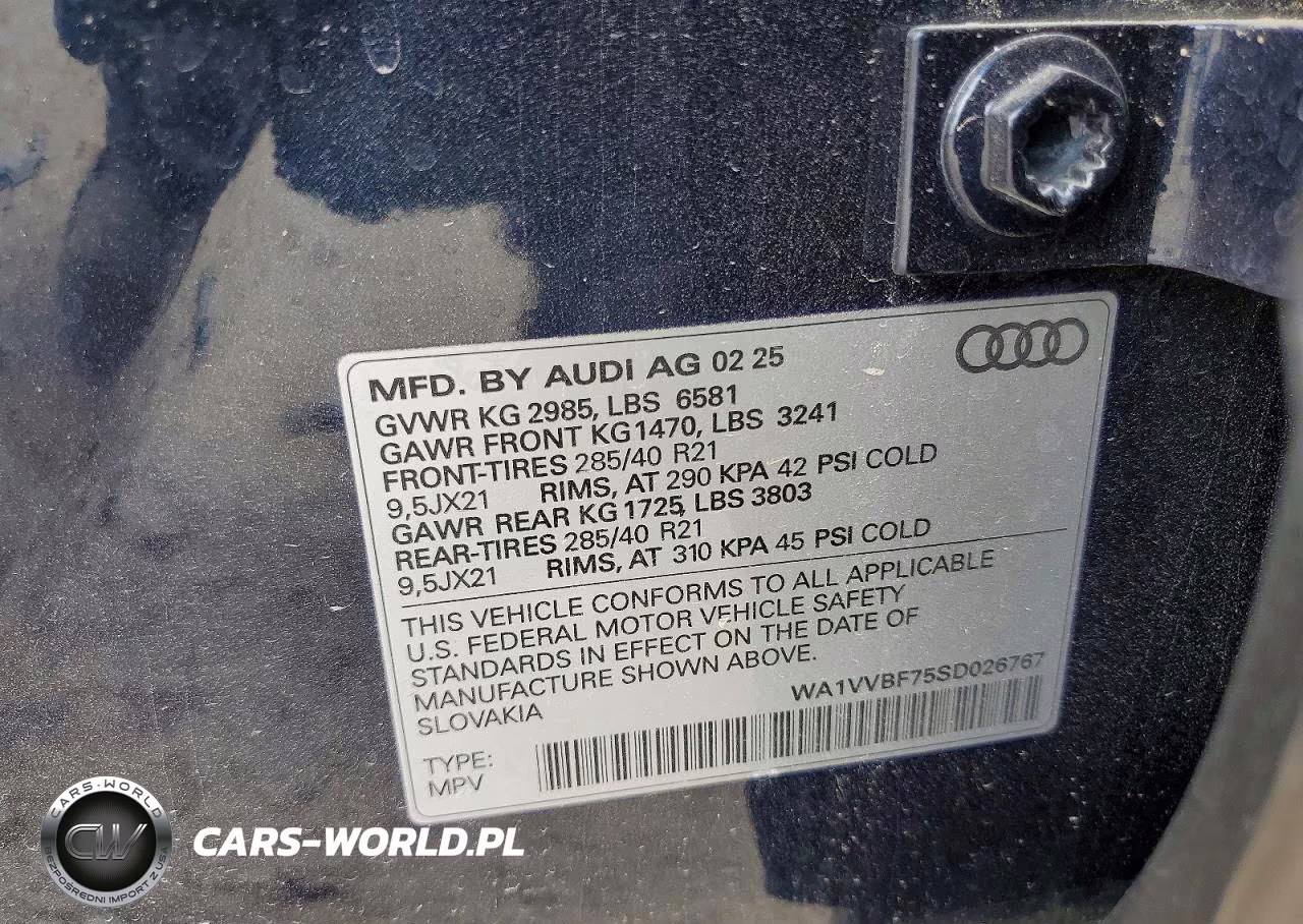 2025 Audi Q7 Prestige VIN:WA1VVBF75SD026767 - 14