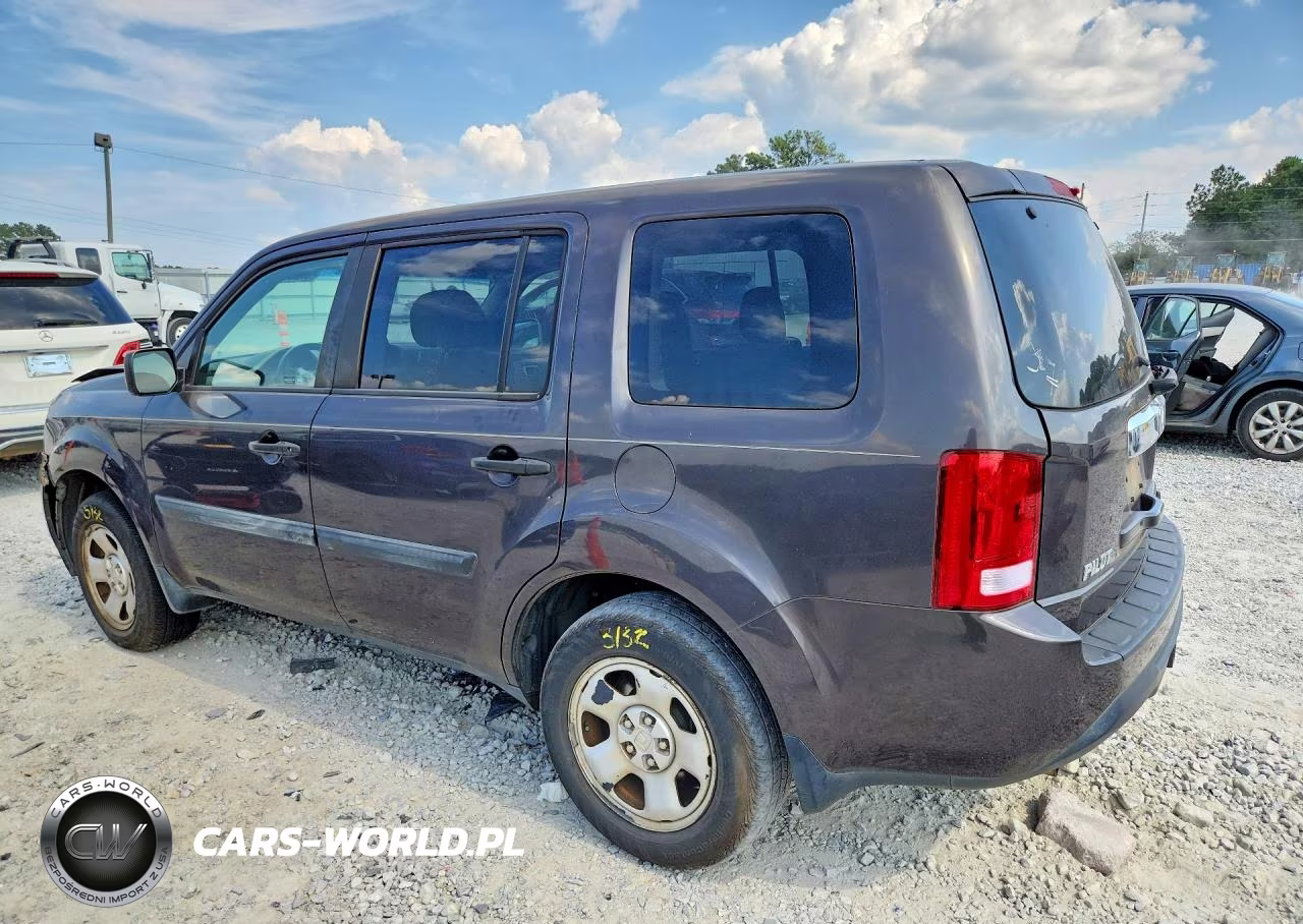 2012 Honda Pilot Lx VIN:5FNYF3H28CB037215 - 2