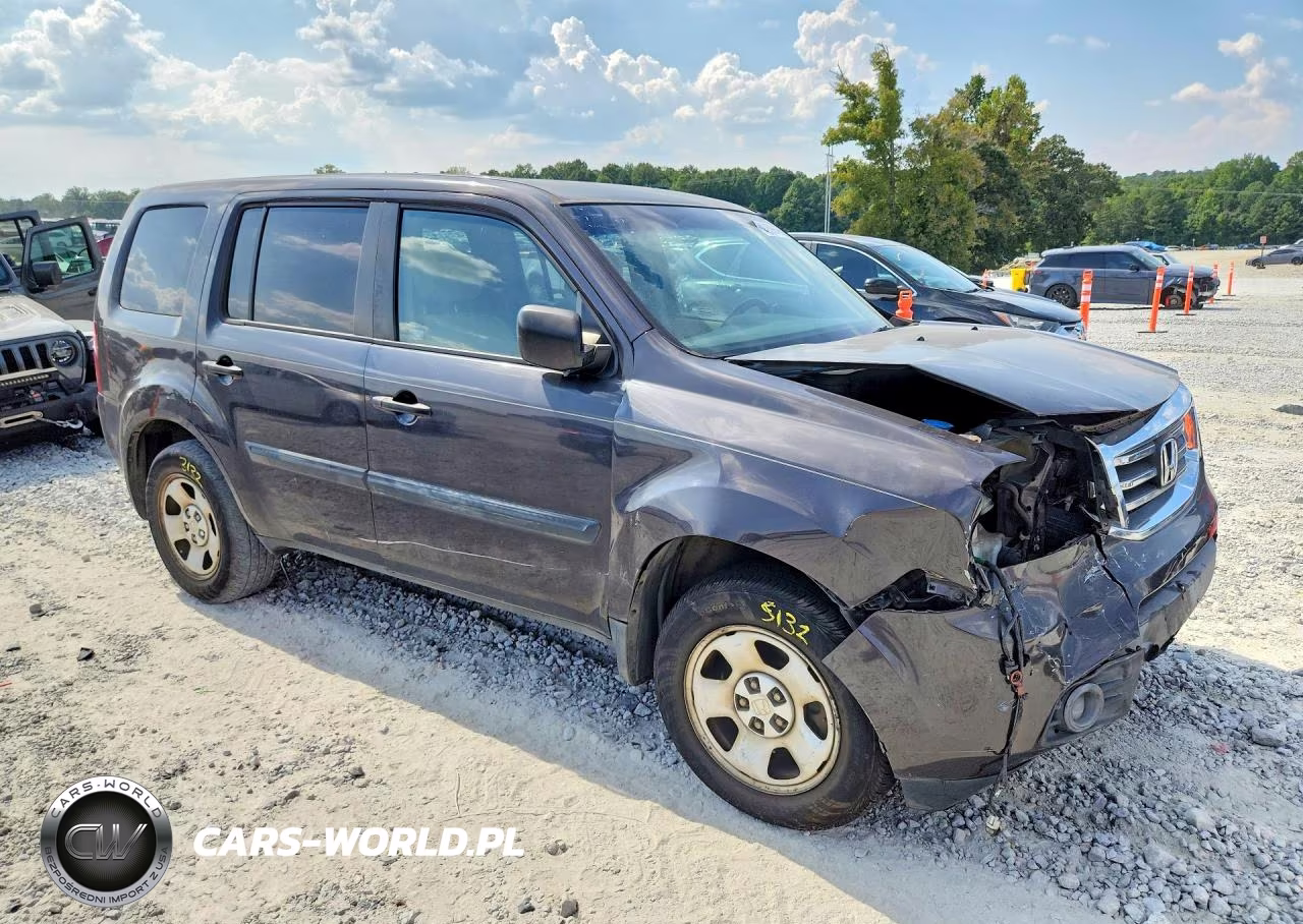 2012 Honda Pilot Lx VIN:5FNYF3H28CB037215 - 4