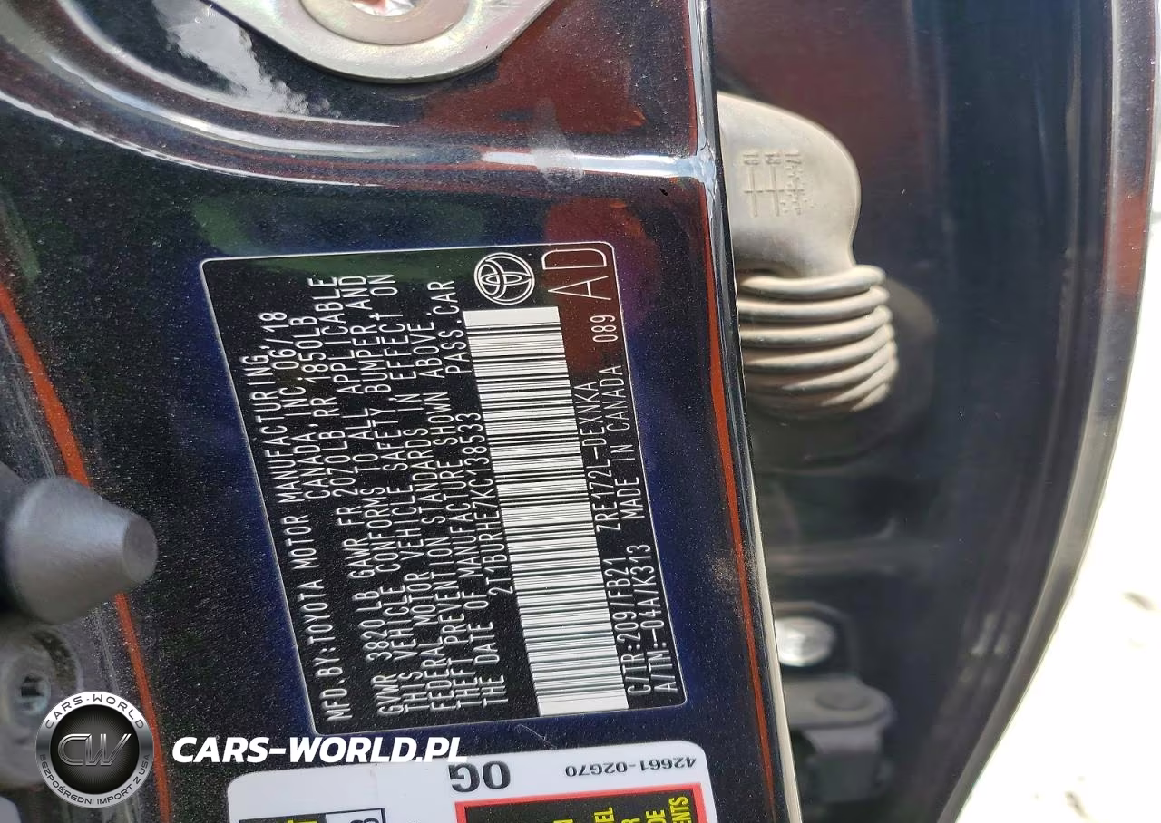 2019 Toyota Corolla Le VIN:2T1BURHE7KC138533 - 13