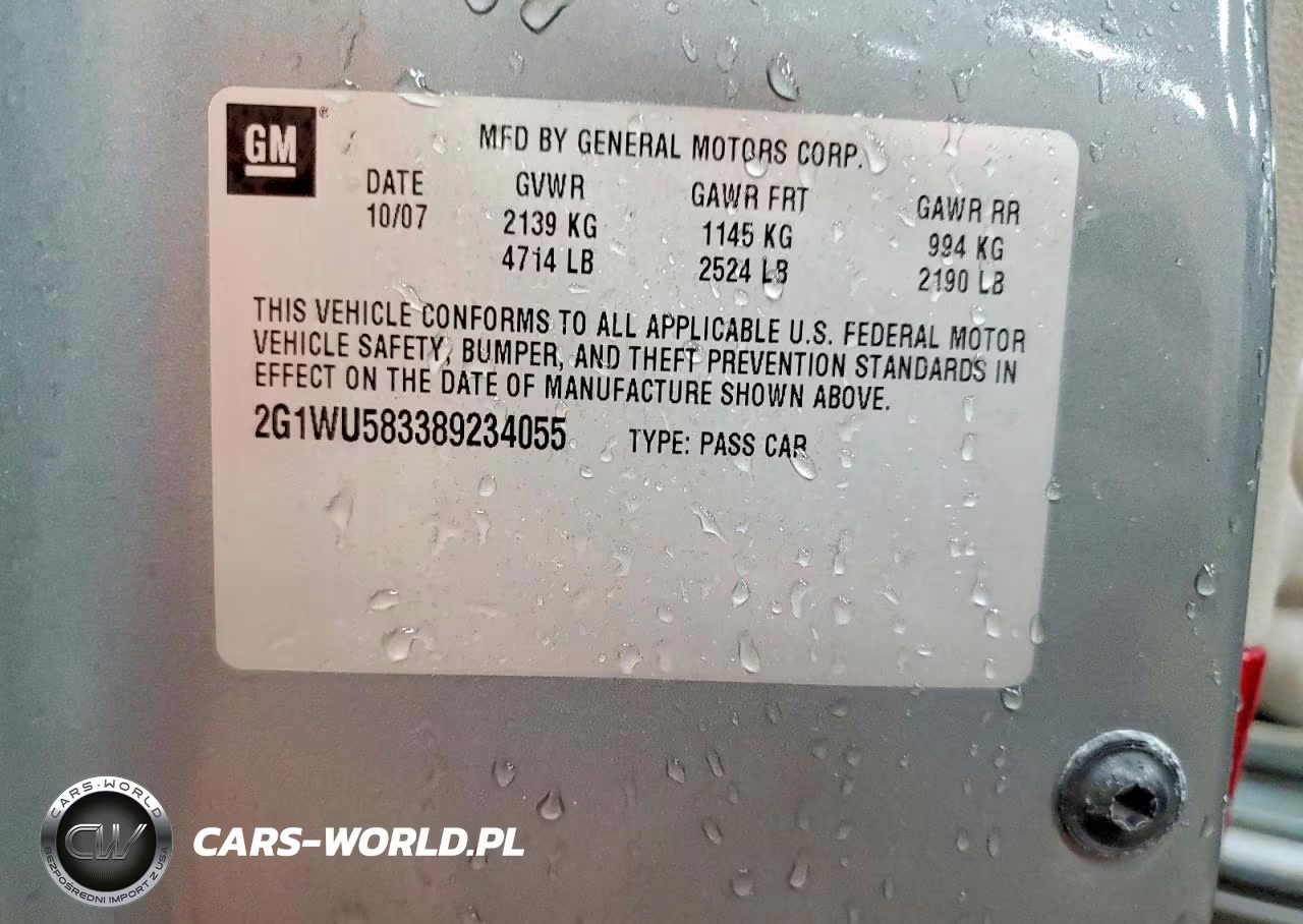 2008 Chevrolet Impala Ltz VIN:2G1WU583389234055 - 12