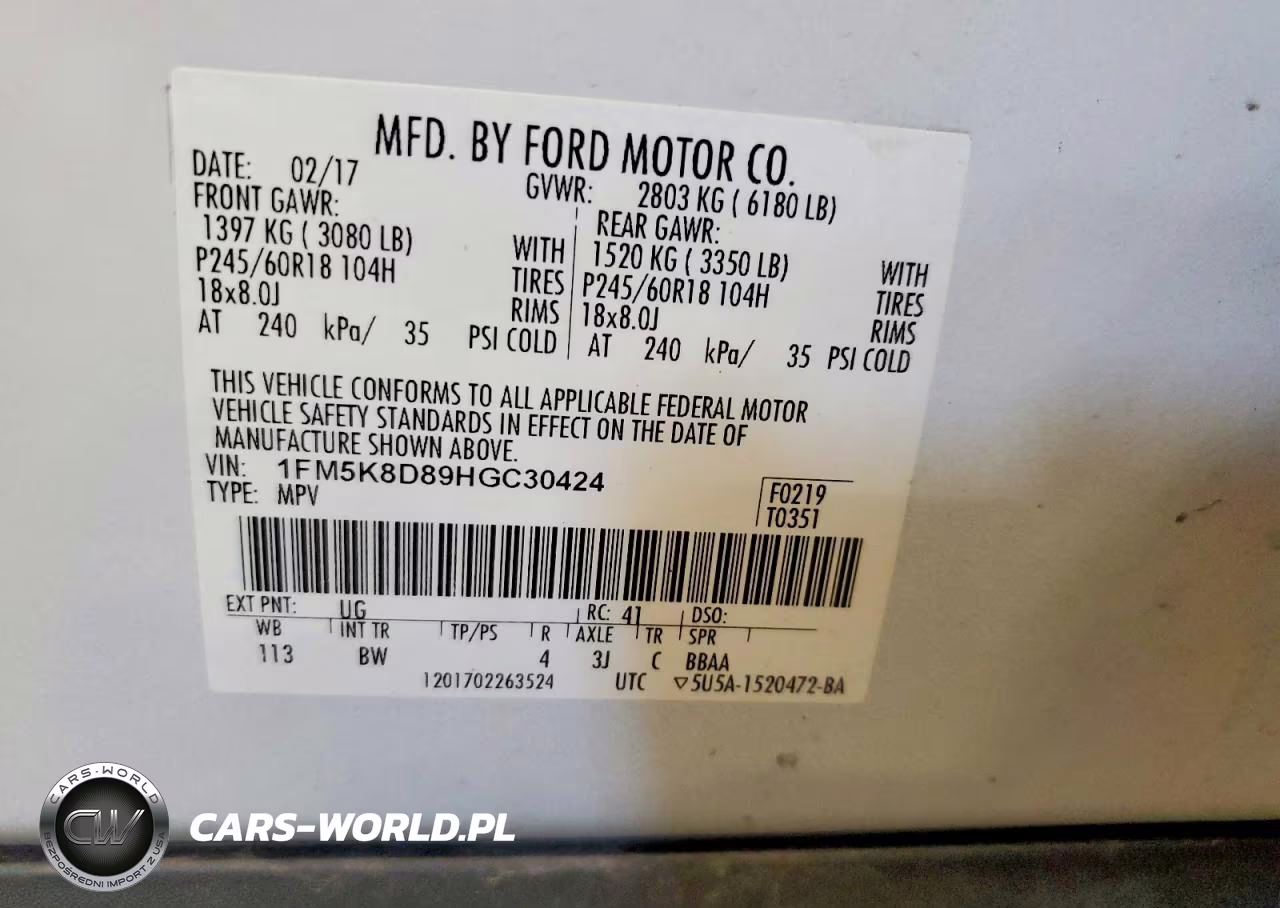2017 Ford Explorer Xlt VIN:1FM5K8D89HGC30424 - 14