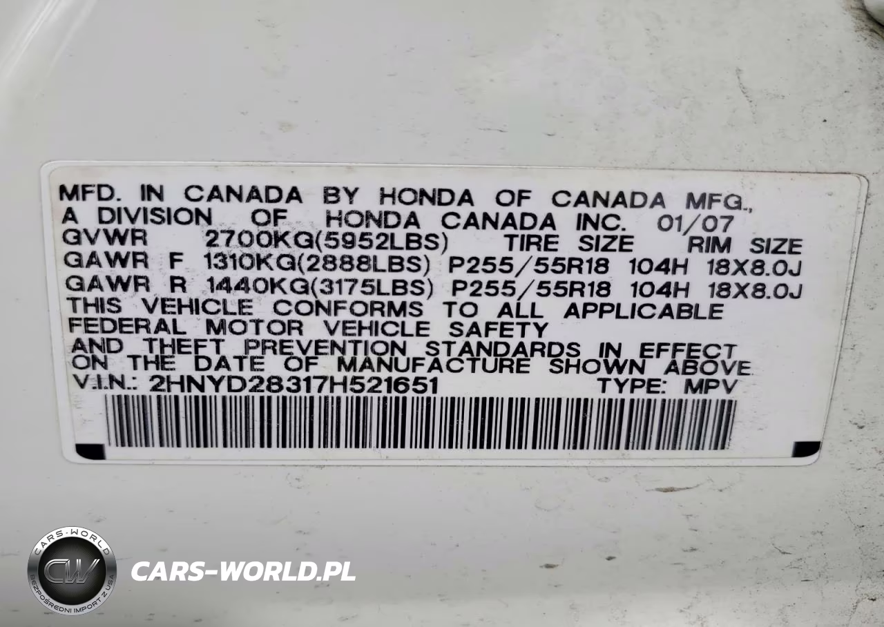 2007 Acura Mdx Technology VIN:2HNYD28317H521651 - 14