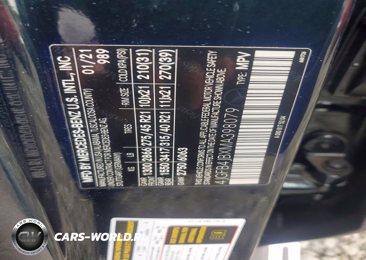 2021 Mercedes-Benz Gle 350 VIN:4JGFB4JBXMA398079 - 12