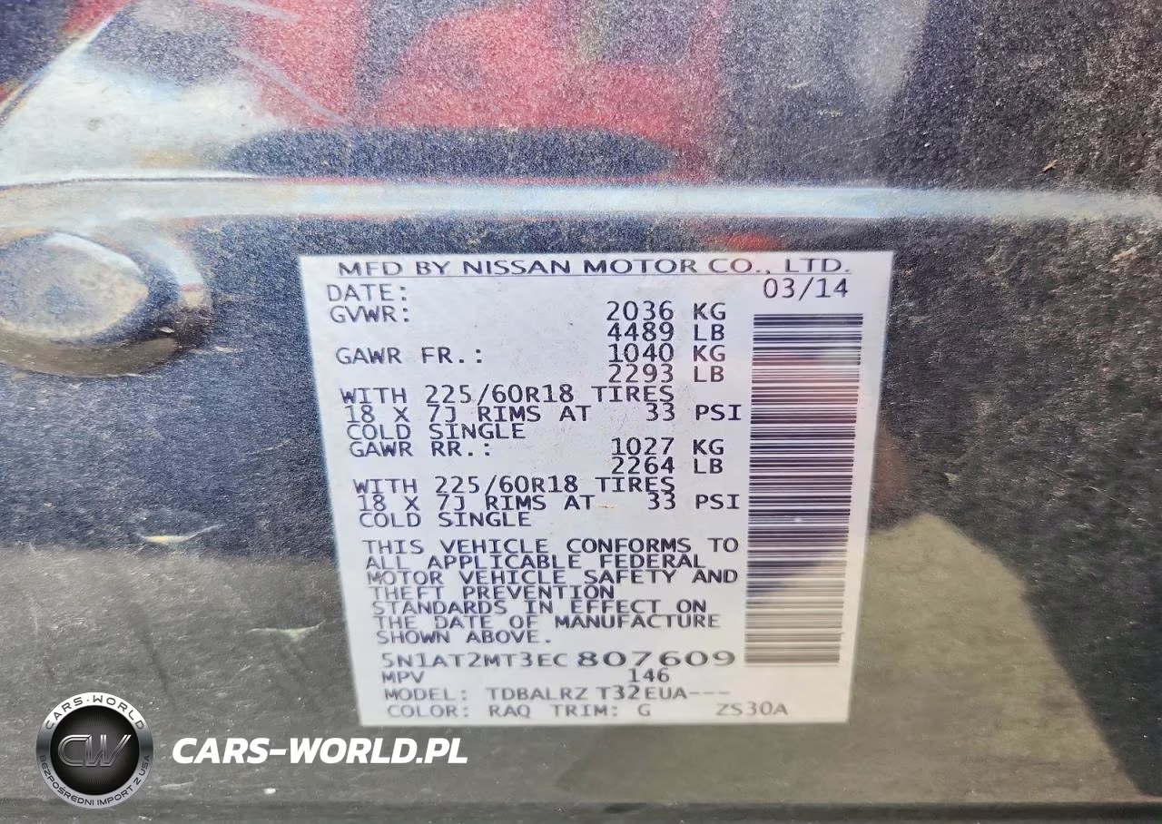 2014 Nissan Rogue Sl VIN:5N1AT2MT3EC807609 - 13