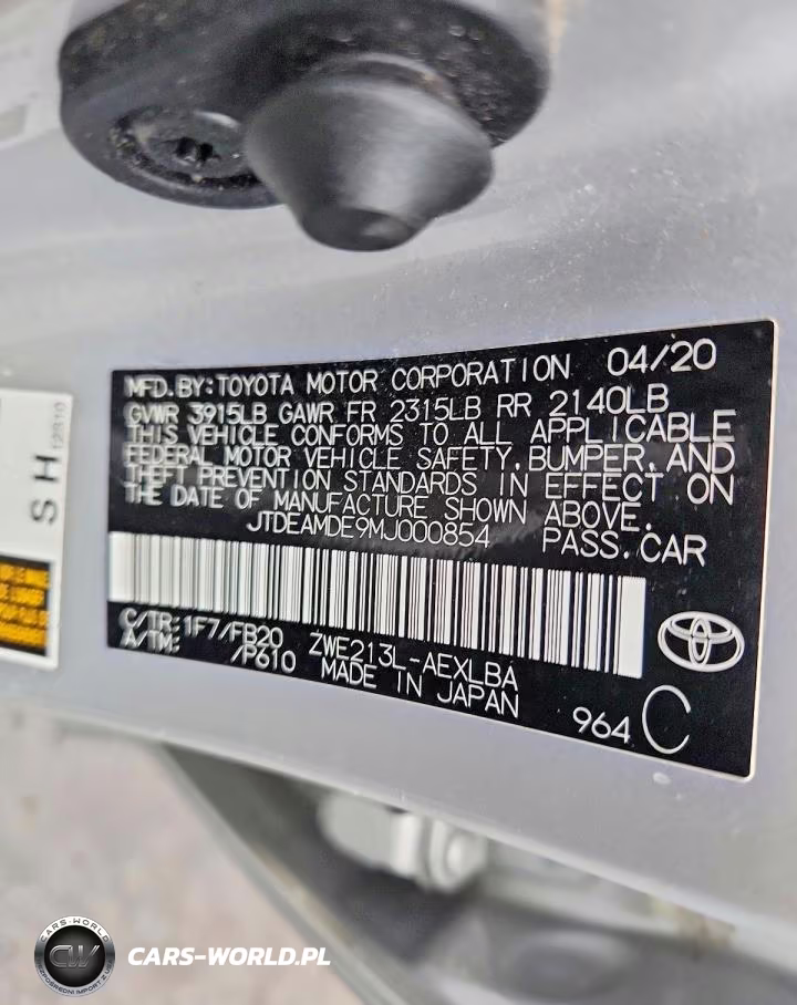 2021 Toyota Corolla Le VIN:JTDEAMDE9MJ000854 - 12